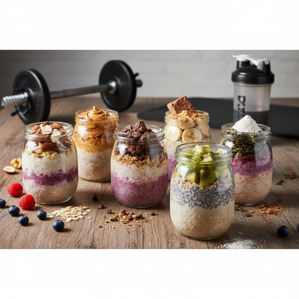 5 Receitas de Overnight Oats Proteicos: Café da Manhã Rápido e Turbinado!