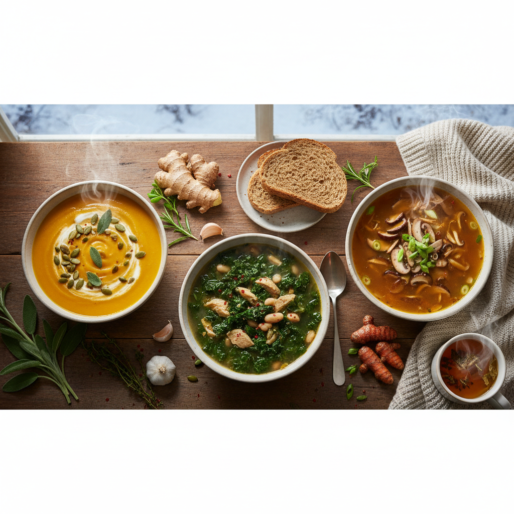 Receitas de Sopas e Caldos Nutritivos para o Inverno: Aqueça e Imunize!